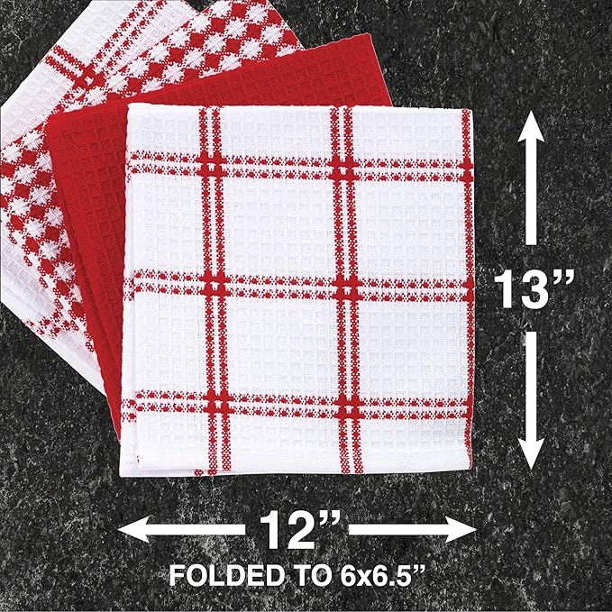 T-Fal Premium Waffle Dish Cloths: Highly Absorbent, Super Soft Long Lasting