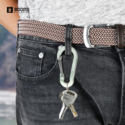 Booms Fishing CC5 Multi-Use Carabiner Clips, 10 Pack 2.3" Small Caribeener Clips, Mini Keychain Caribeaner Clip, Aluminum D Ring Carabiners, Multi-Color #3