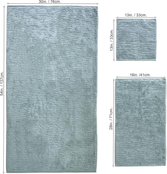 SKL Home CloudSoft 100% Cotton Luxury 6-Piece Towel Set, 600 GSM, Ultra Plush &