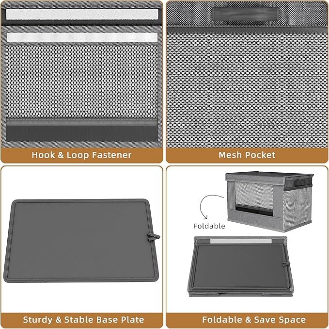 Trash Bag Holder Dispenser 2 Pack Extra Large, Oxford Cloth Garbage Bag Storage