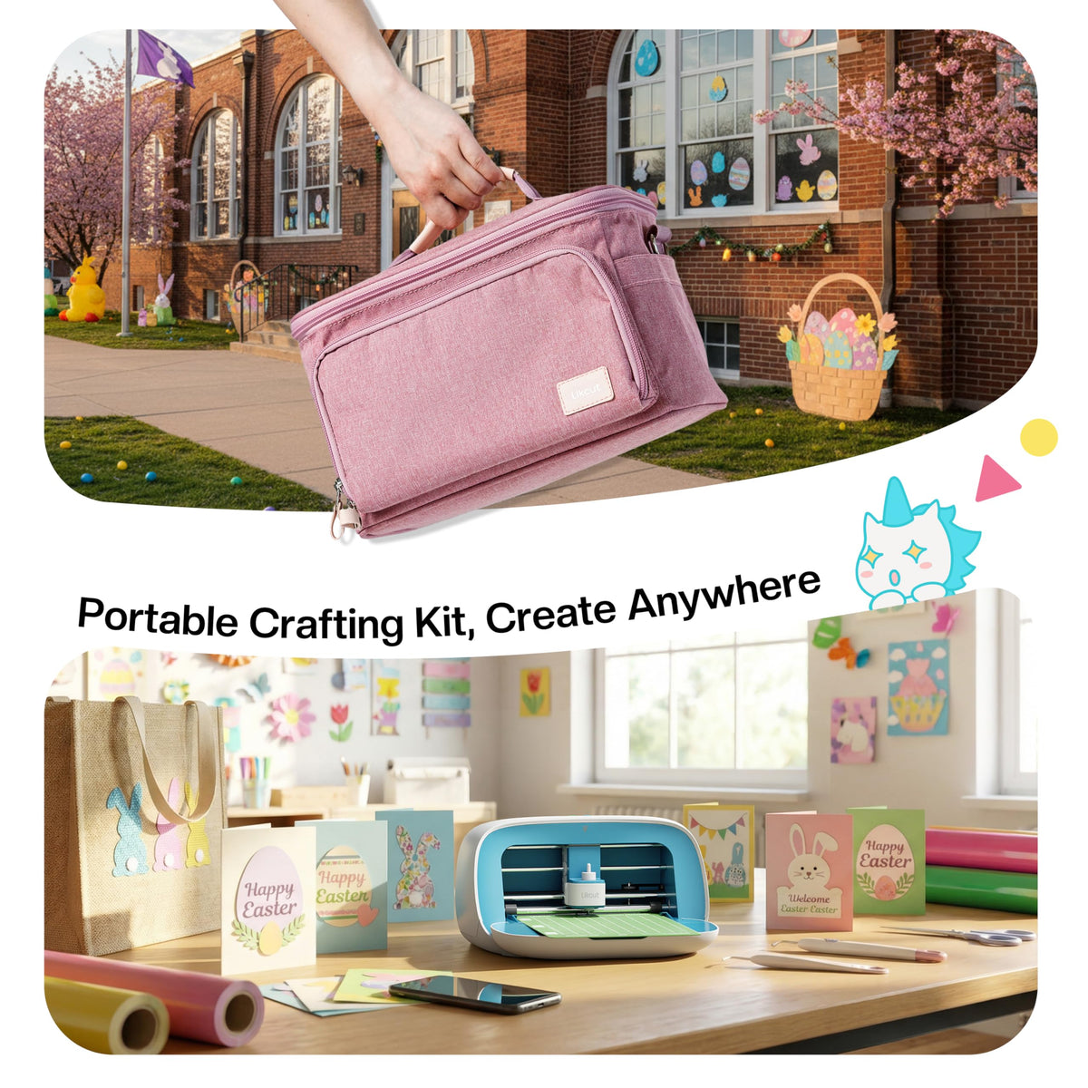 Likcut Vinyl Cutter Machine - Heat Transfer Creator Bundle with Carrying Case & Accessories