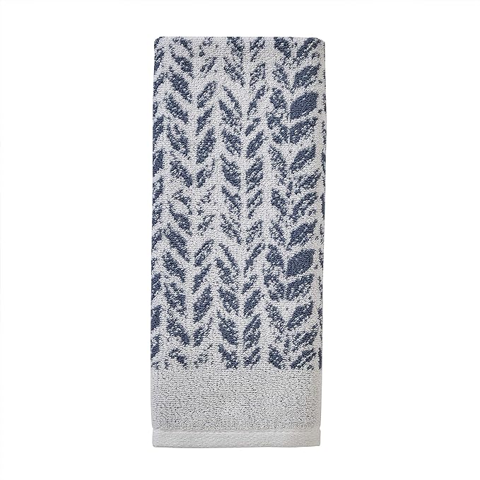 SKL Home Distressed Leaves 100% Turkish Cotton Premium 2-Piece Hand Towel Set