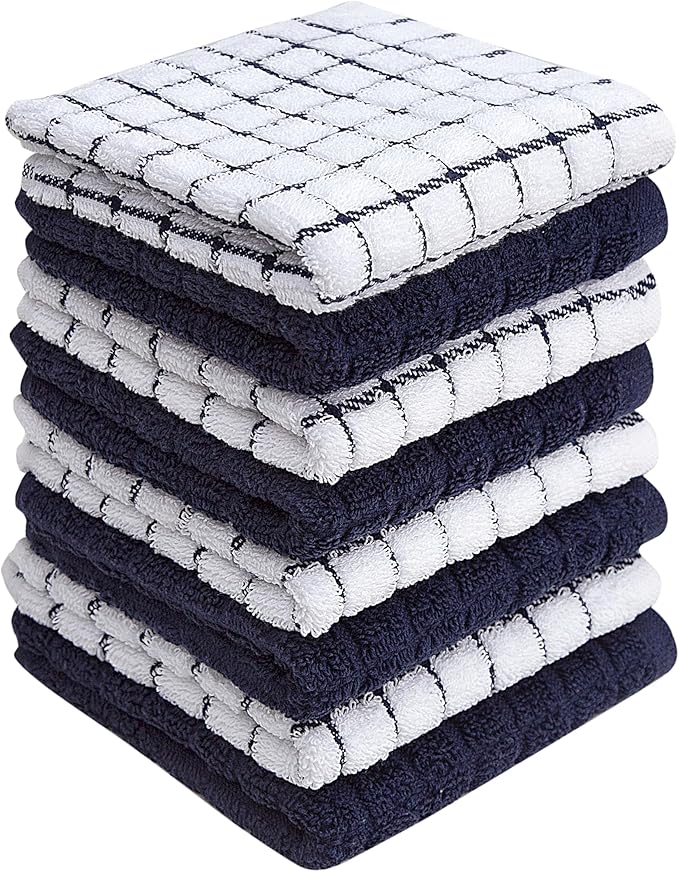 Bumble Dish Cloths | 12" x 12" | 100% Cotton Kitchen Towels | 405 GSM | Soft