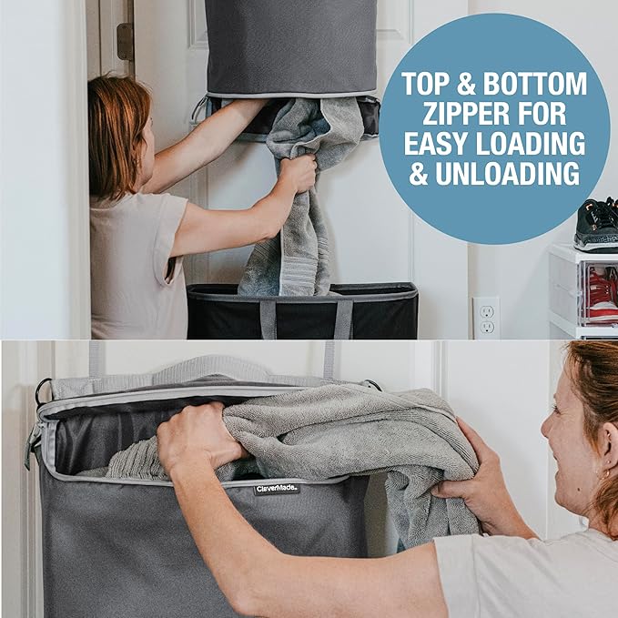 CleverMade Convertible Laundry Hamper Bag