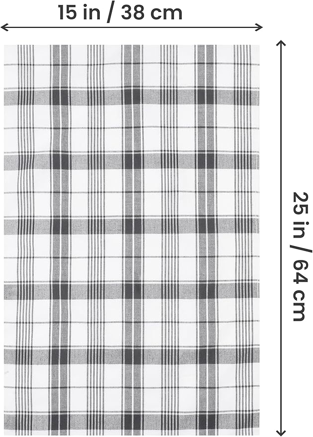 Utopia Towels Grey & White Dish Towels 100% Ring Spun Cotton Highly Absorbent &