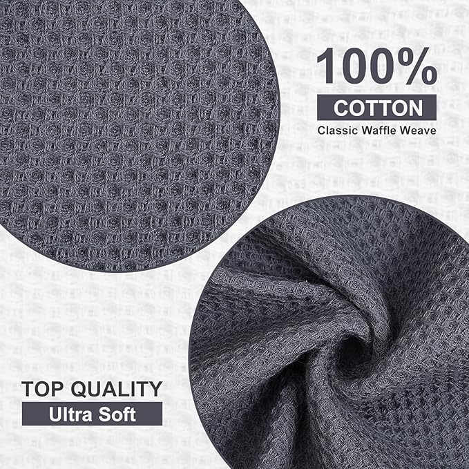 Homaxy 100% Cotton Dish Cloths, 8 Pack