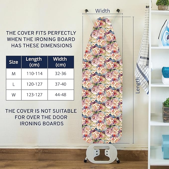 Encasa XO Ironing Board Cover and Pad 42"x14"