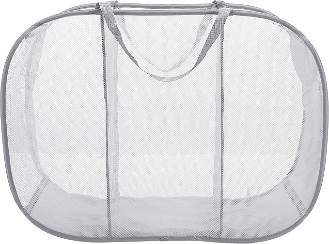 Whitmor Pop & Fold, Paloma Gray Laundry Sorter