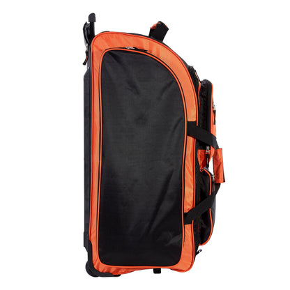 Travelers Club Xpedition 30 Inch Multi-Pocket Upright Rolling Duffel Bag, Bright Orange, 30" Suitcase