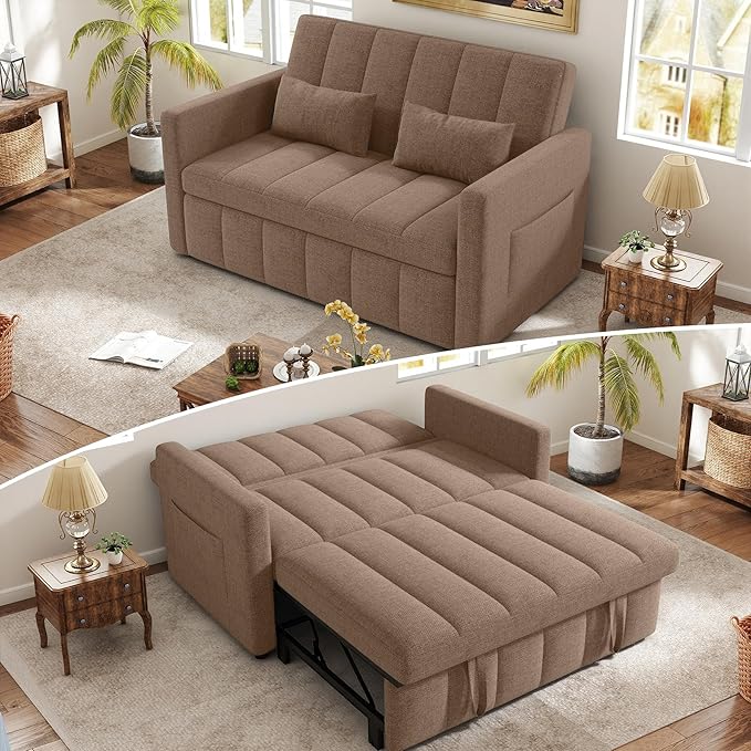 Nebuaegis Sleeper Sofa Bed, 3-in-1 Convertible Pull Out Couch