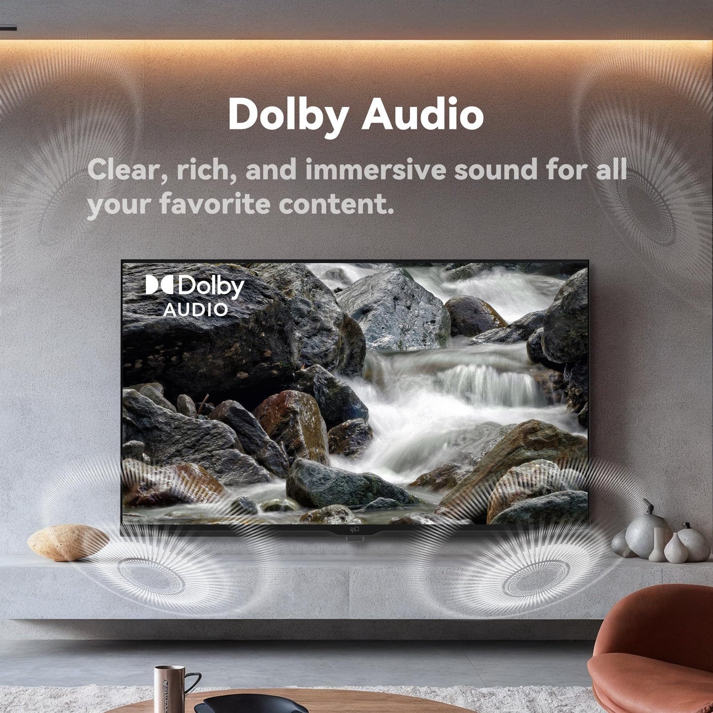 FPD 65 Inch Smart TV, 4K LED Google TV with Google Play Built-in Google Cast, HDR 10, Compatible with Dolby Atmos & Vision MEMC, Voice Assistant Remote, UHD Flat Screen Television (CG65-C3,2024)