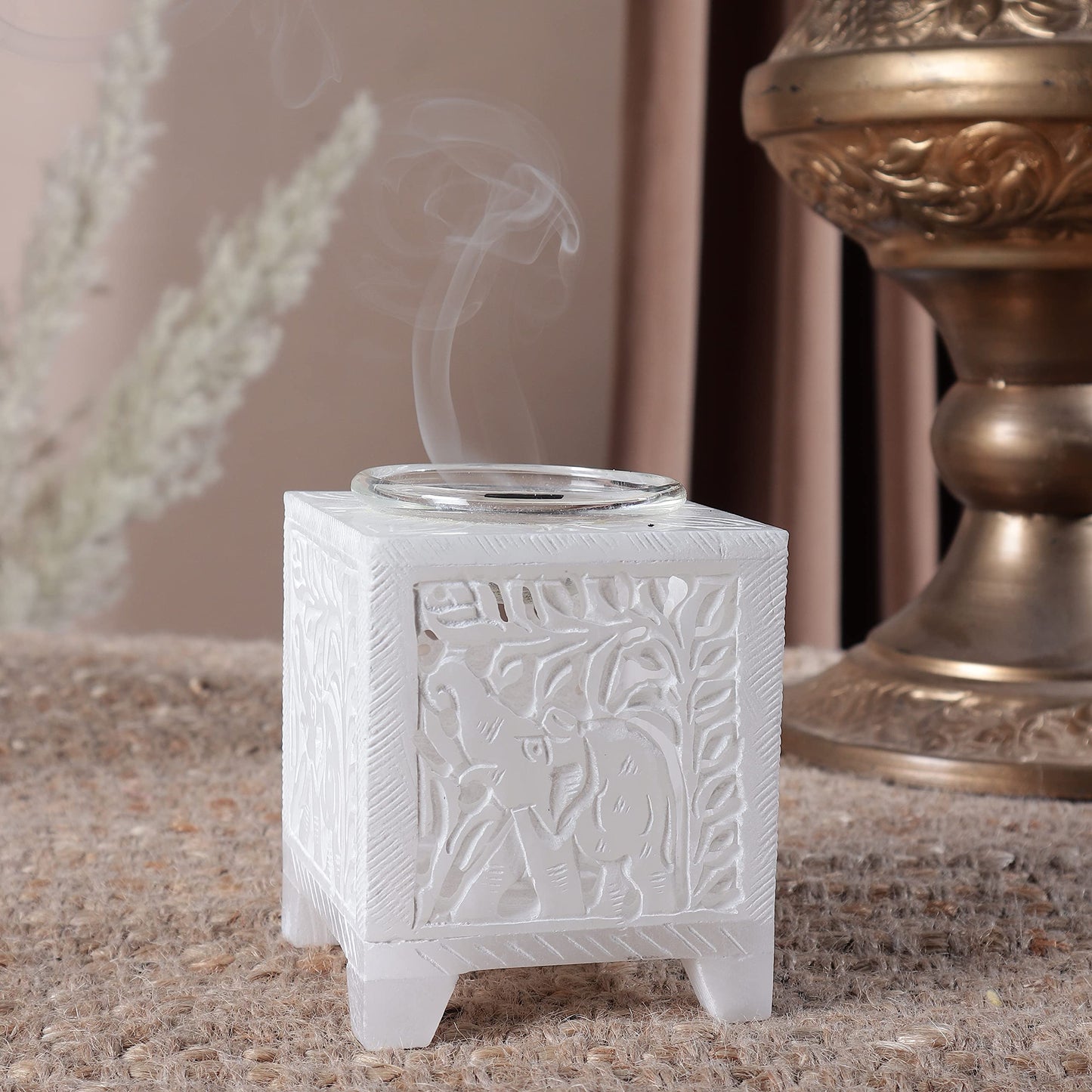 Stone Essential Oil Burner Wax Melt Burners - Aroma Burner - Decorative Tealight Candle Holder Hashcart®