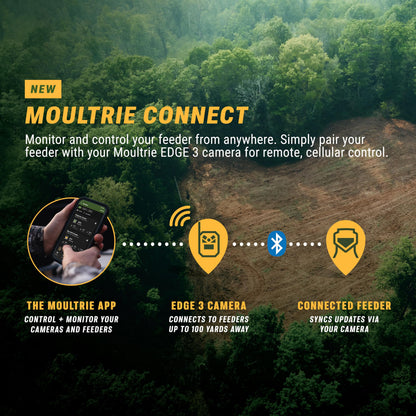 Moultrie Edge 3 PRO Cellular Trail Camera - 50MP Image Sensor - 1440p QHD Video with Audio - AI Buck Detection - GPS - 0.3s Trigger - No-Glow Flash