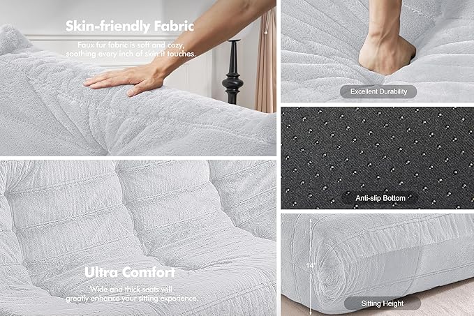 Bean Bag 3-Seater Chair Big Sofa Beanbag Chair