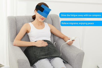 Koo-Care Flexible Gel Ice Pack & Wrap with Elastic Strap for Hot Cold Therapy - Great for Sprains, Muscle Pain, Bruises, Injuries, Etc. (Neck, Arm, Elbow, Waist, Knee, Ankle)(Medium)