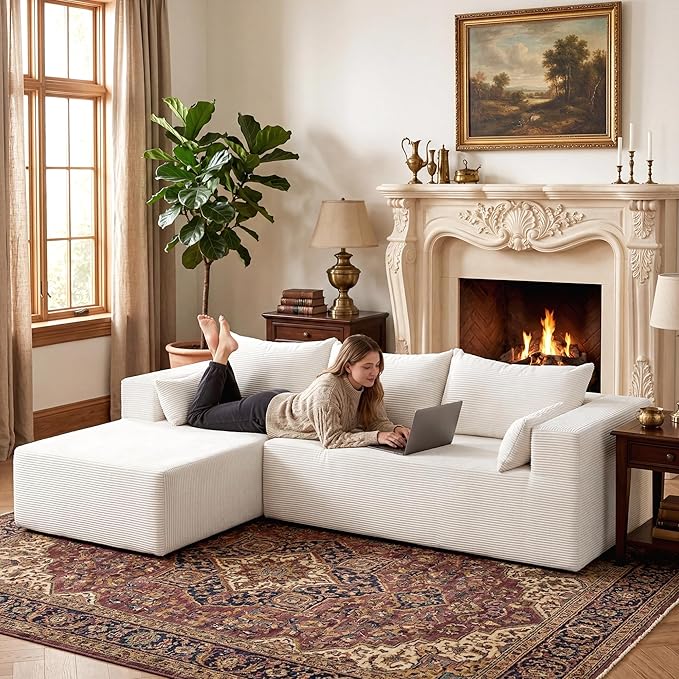 106" Cloud Sectional Boneless Couches