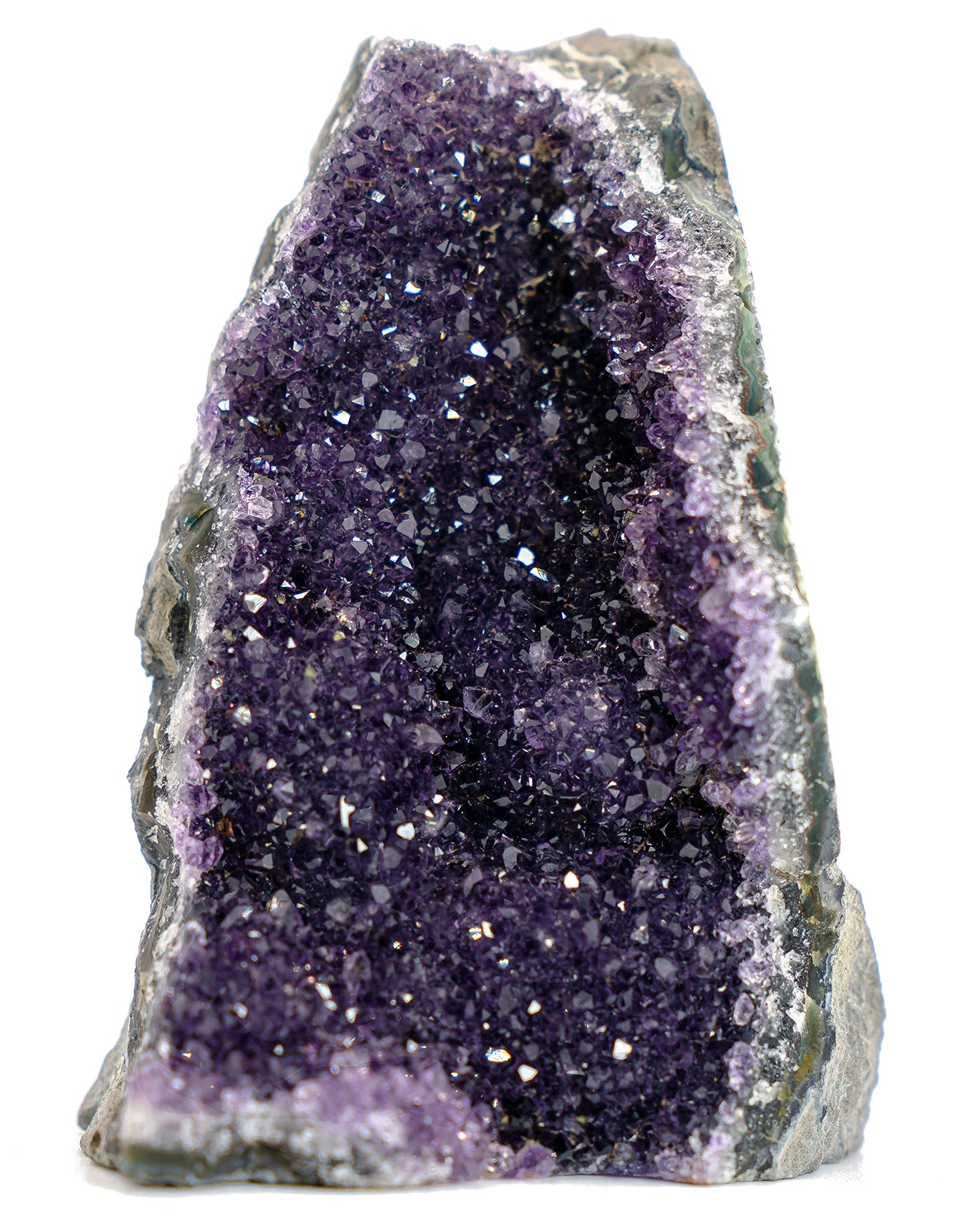 EMPORION Large Natural Amethyst (5 lb to 6.5 lb) Crystal Clusters Stone from Uruguay Raw Geode Quartz - Deep Purple Color