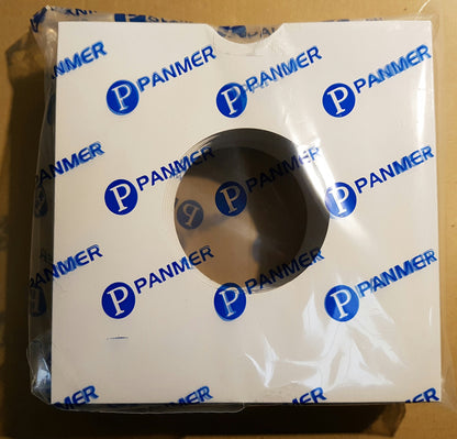 Pack of 50 - 7" White Card Record Sleeves / Masterbags