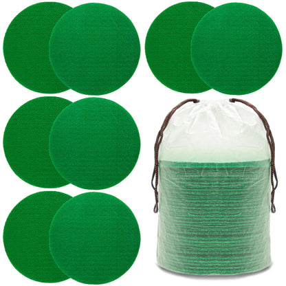 50 PCS Green Velcro Carpet Dot Marker 4 Inch Floor Circles Sit Spot, Reusable Strong Grip Dots for Preschool Kindergarten Elementary Teachers Education Supplies Classroom Essential Must Have Gym Yoga
