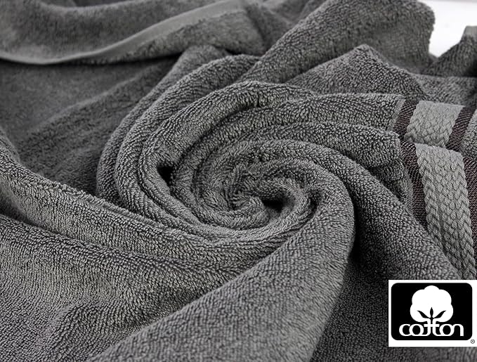 Cotton Craft Ultra Soft 12 Pack Wash Cloths 12x12 Charcoal Weighs 2 Ounces Each