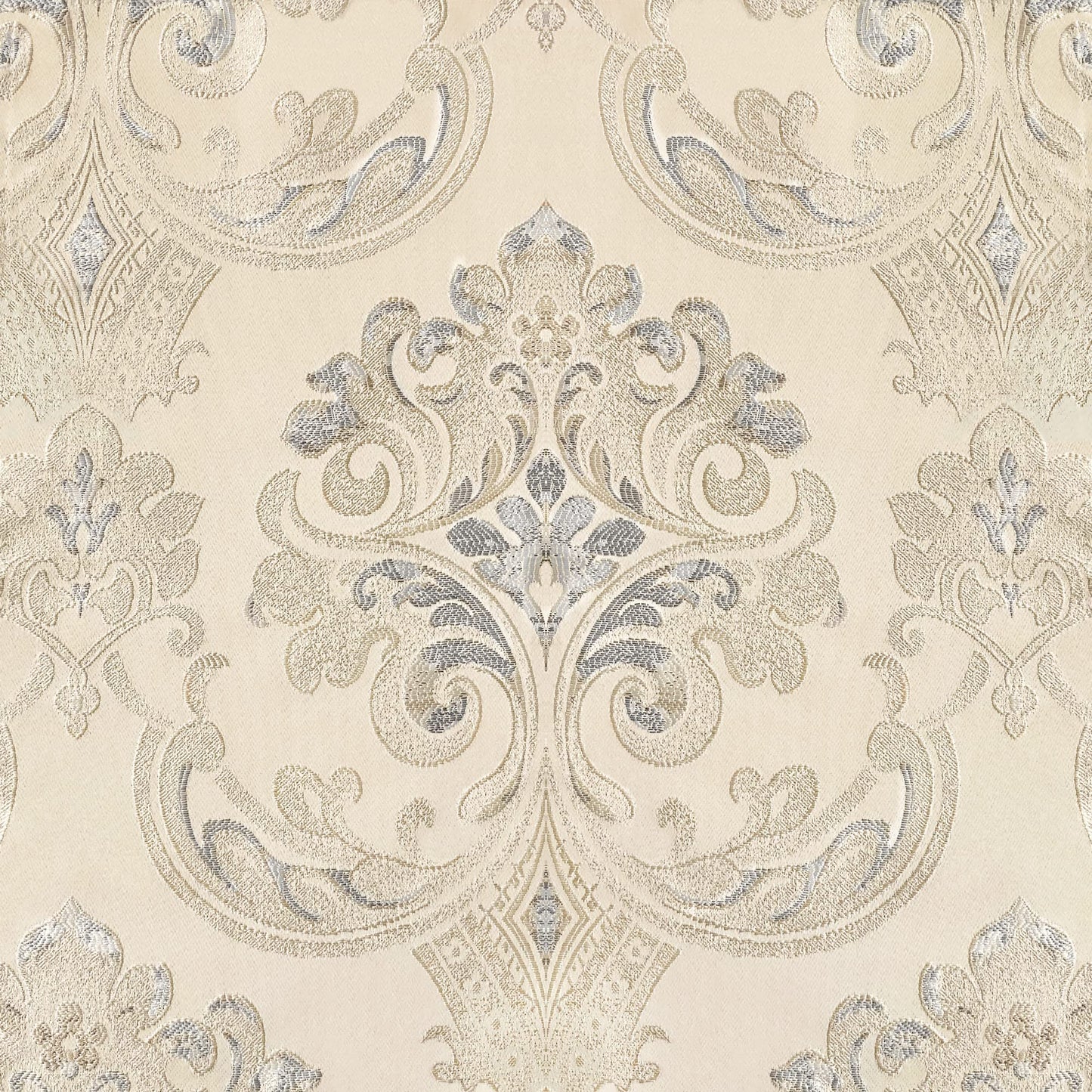 Loom and Mill Luxury Tablecloth 60 x 84 Inches, Elegant Classic Jacquard Rectangle Table Cover with Handmade Tassels for Dining Room Banquet Decorations(Light Apricot, 60"x84")