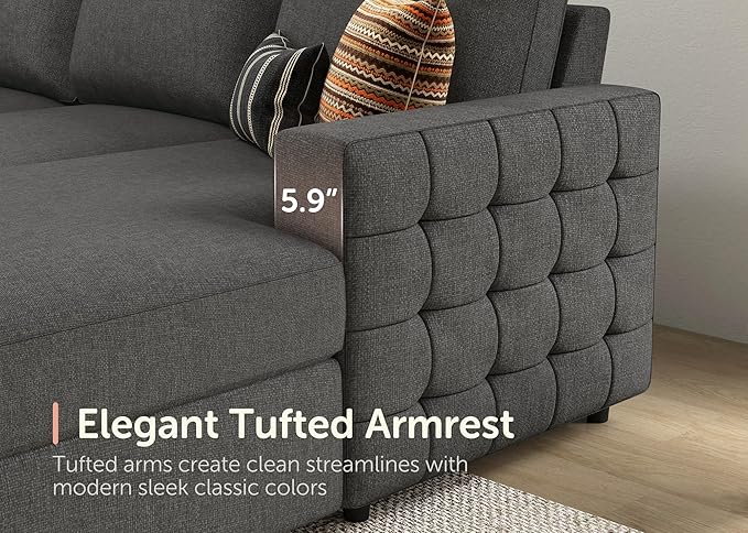 HONBAY Sectional Sleeper Sofa