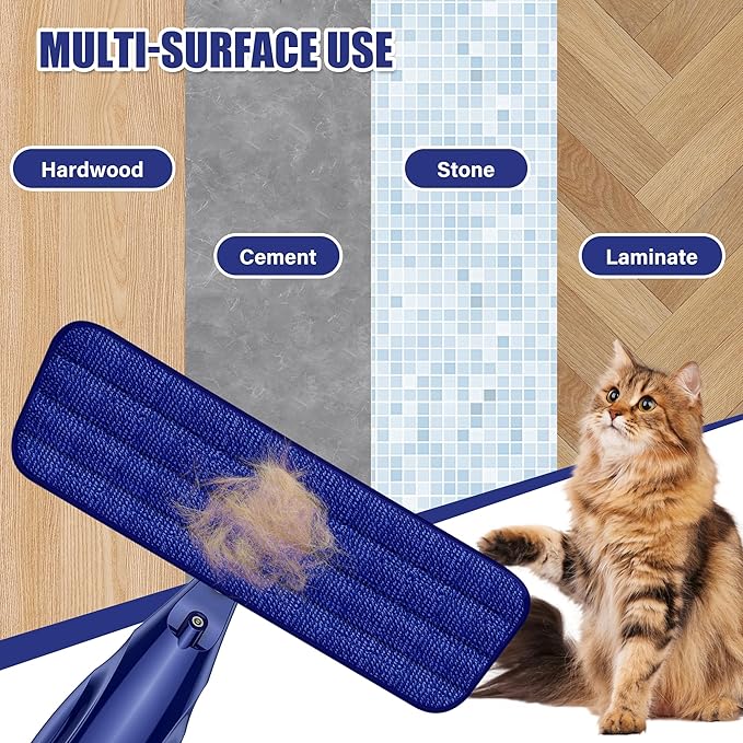 Microfiber Spray Mop for Floors Cleaning: Wet Dry Hardwood Floor Mops