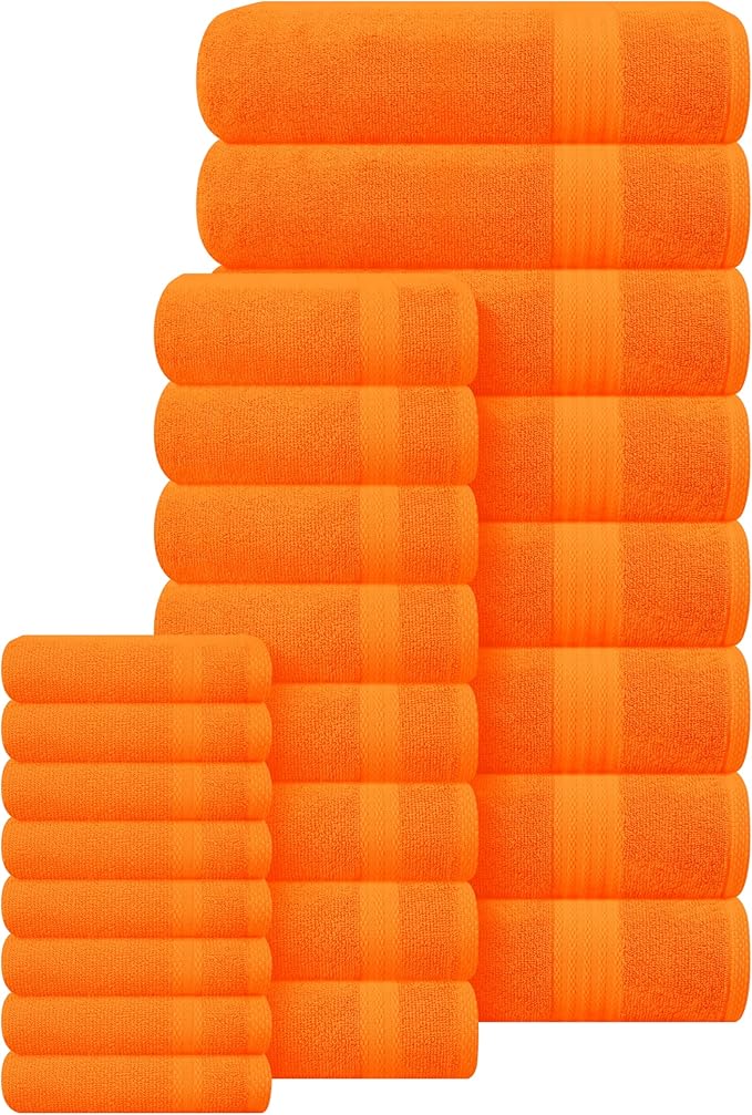 GLAMBURG Ultra Soft 24-Piece Towel Set