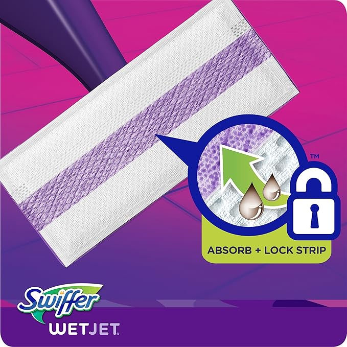 Swiffer WetJet Hardwood Floor Cleaner, Spray Mop Pad Refill