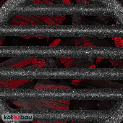 KOTARBAU 5907465917032 Kaminrost Fireplace Grate, Black, Ø 18 cm