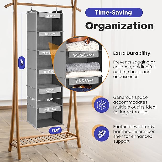 Handy Laundry Hanging Clothes Organizer