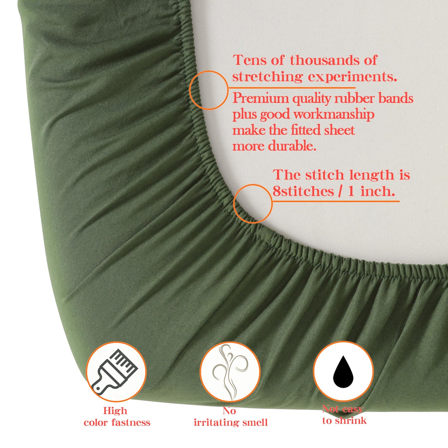 NTBAY Toddler Bedding Set - 4 Piece Soft and Breathable Crib Bedding Set for Boys and Girls, Includes Quilted Comforter, Fitted Sheet, Flat Top Sheet and Envelope Pillowcase, Olive Green