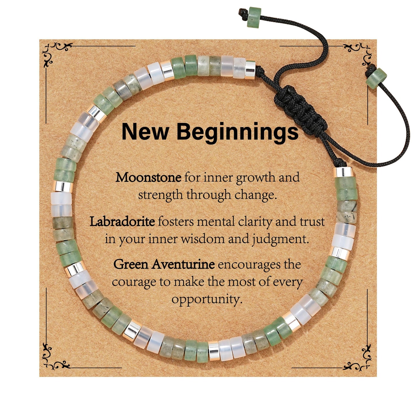 VULETO Coworker Retirement Bracelet for Women Gifts Graduation Her Crystals New Beginnings Best Friend Inspirational Farewell Leaving Housewarming Going Away Divorce Birthday Jewelry Natural Stones New Beginnings