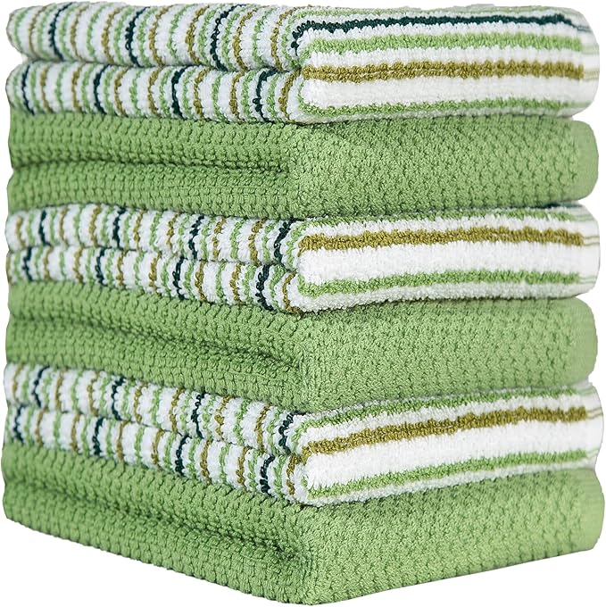 Sage 16'x 26' Cotton Kitchen Towels
