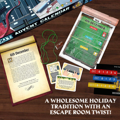 EXIT: The Game - Advent Calendar - The Missing Hollywood Star | Christmas | Calendar | Advent | Mystery Game | Family Activity | Ages 10+