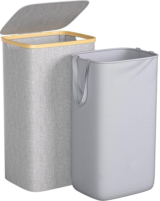 Large Laundry Hamper, 100L Waterproof Laundry Basket