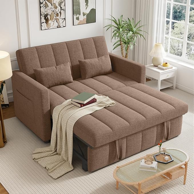 Nebuaegis Sleeper Sofa Bed, 3-in-1 Convertible Pull Out Couch