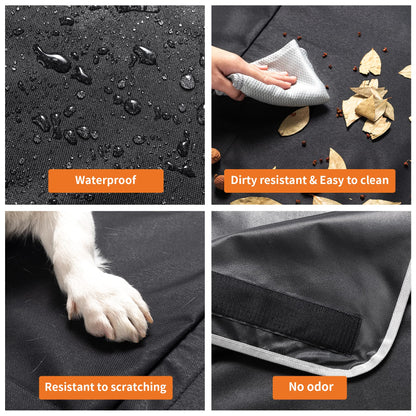 Toozey Car Boot Protector - Universal Nonslip Liner Protector with Side Protection and Bumper Protection, Waterproof & Antifouling, Robust Dog Car Boot Cover, Easy to Clean - Black