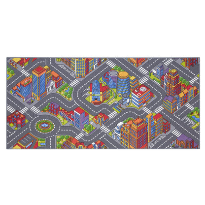 Carpet Studio Big City Play Mat 95x200cm, Non Slip Kids Rug, Road Mat Car, Boys & Girls, Bedroom Rug Children, Washable