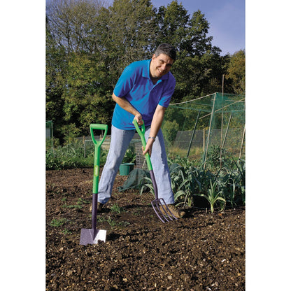 Draper Garden Tools Set - 2 Piece |Carbon Steel Garden Fork and Spade |Gardening Hand Tools Set |"Y-dee" Handle | 16566