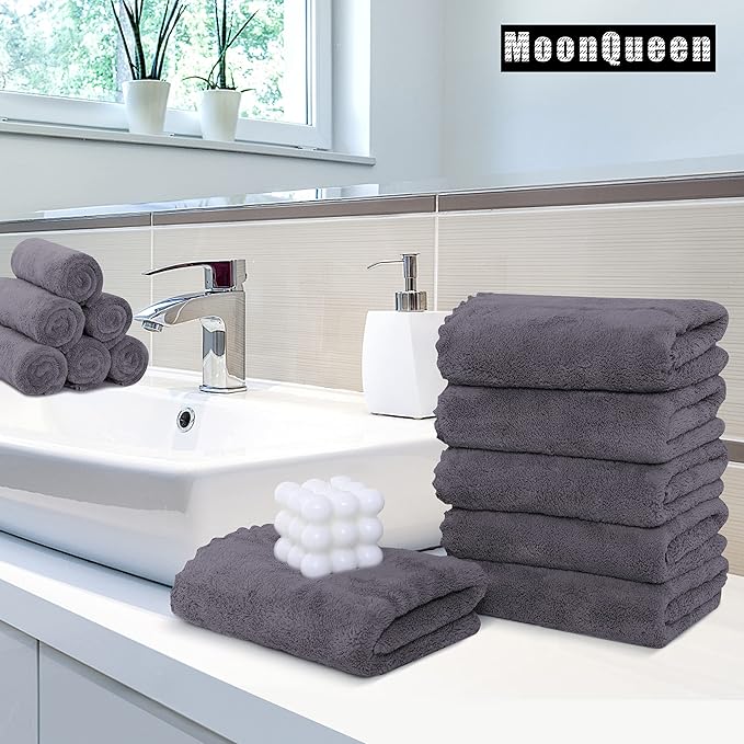MOONQUEEN 6 Pack Premium Hand Towels