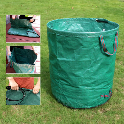 FLORA GUARD 3-Pack 272L Garden Waste Bags - Heavy Duty Garden Bags with Handles, Garden Sacks Reusable