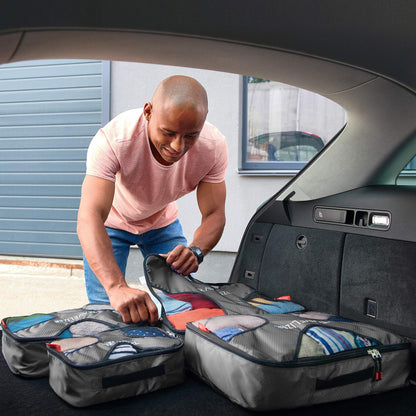 Travelizer - Grey Travel Packing Cubes 5 pcs Luggage Organizer Set for Bag & Suitcase