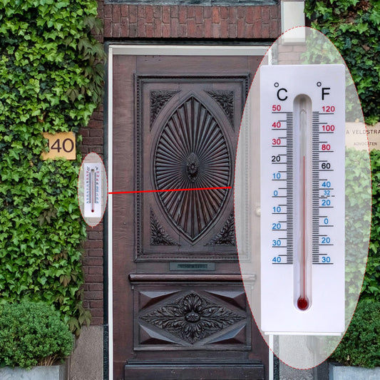 Hualayou Hide A Key Outdoor Thermometer Decorative Key Hiders Containers Box for House Spare Keys Secret Compartment Items Outside Safe Storage Yard Garden Indoor Large Size Design Geocaching