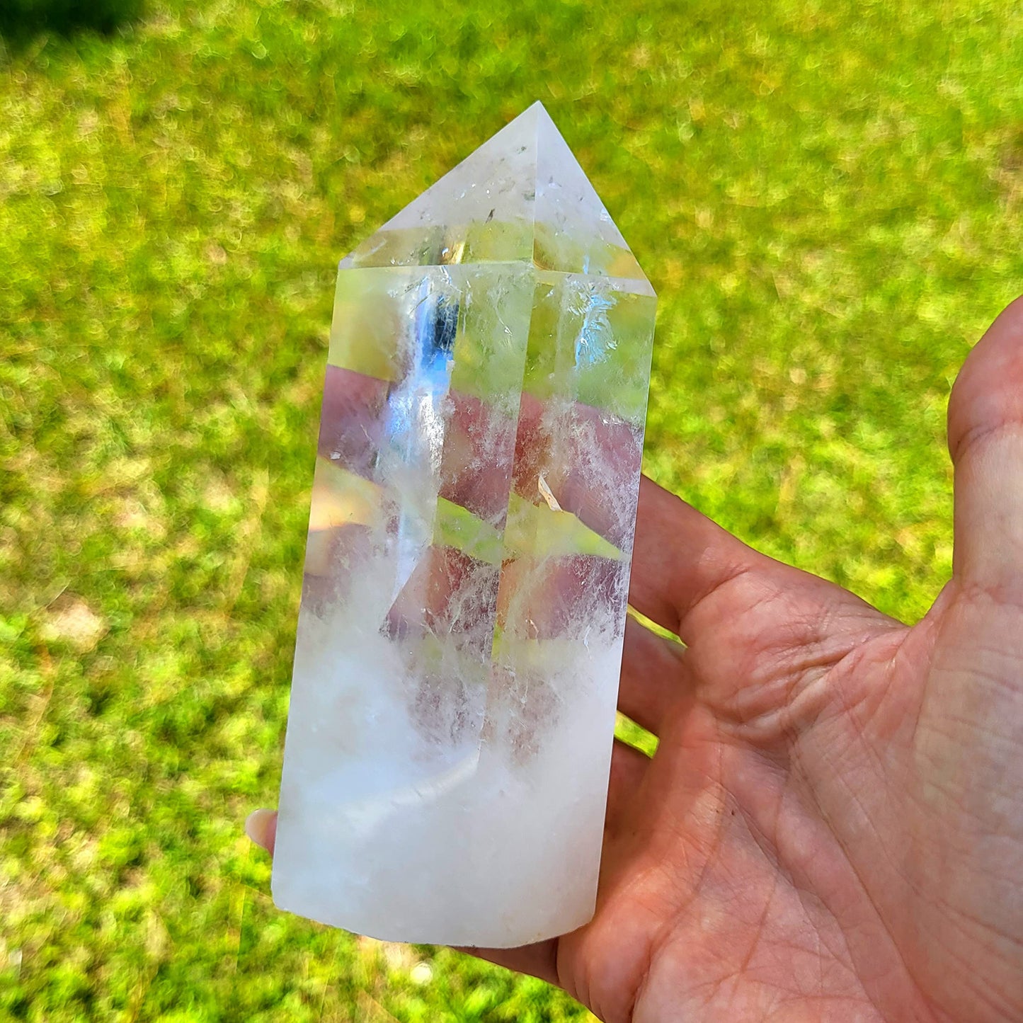 Large Clear Quartz. Natural Himalayan Tibetan High Altitude Raw 6 Sided Point Crystal Obelisk. High Purity Clear Quartz Point. Reiki Healing