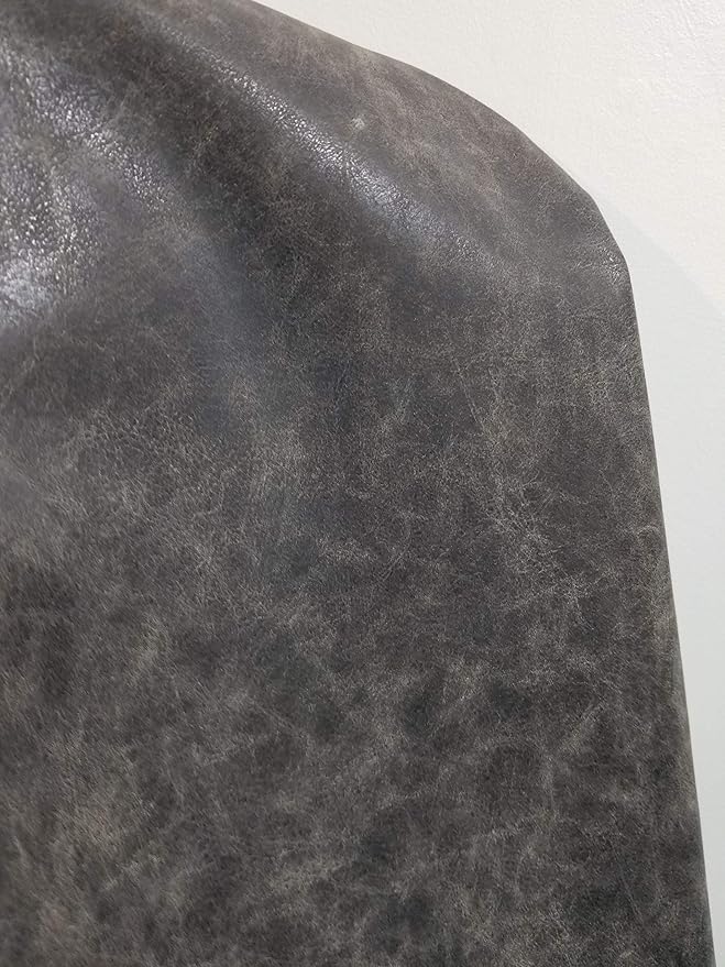 NAT Leathers | Crazy Horse Faux Leather Upholstery Fabric Leather by The Yard