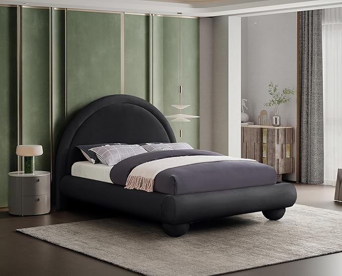 Meridian Furniture MadridBlack-K Madrid Collection Art Deco King Bed