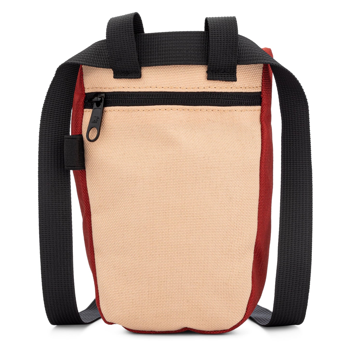 Oso Supply Co - Chalk Bag for Rock Climbing, U-Shaped Chalk Bucket with Zippered Pocket, Drawstring, Abrasion-Resistant Fabric, Perfect Gear for Indoor/Outdoor Climbing Bouldering (Burnt Sienna)