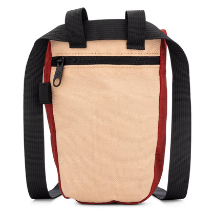 Oso Supply Co - Chalk Bag for Rock Climbing, U-Shaped Chalk Bucket with Zippered Pocket, Drawstring, Abrasion-Resistant Fabric, Perfect Gear for Indoor/Outdoor Climbing Bouldering (Burnt Sienna)