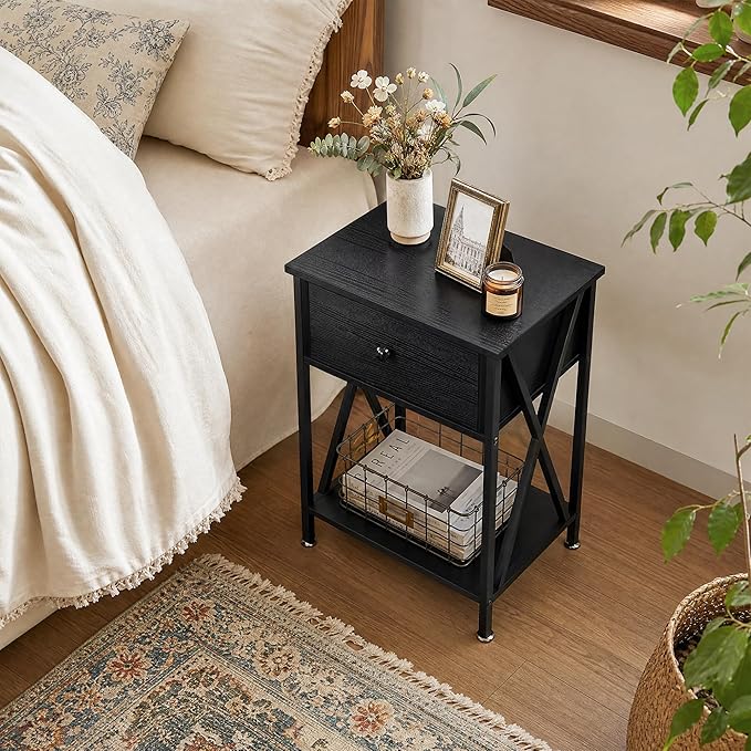 VECELO Nightstands, Modern End Side Tables, Night Stand